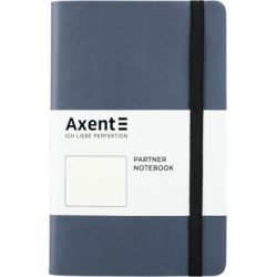 Книга записная Axent Partner Soft 125х195 мм в точку 96 листов Серебристо-синяя (8310-14-A)