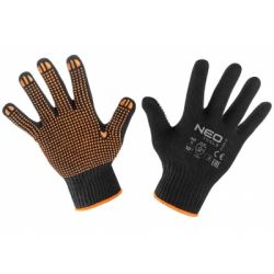 Neo Tools 97-620-10 Рукавички робочі, бавовна і поліестер, пунктир, 10 " 97-620-10