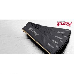     DDR4 16GB (2x8GB) 2666 MHz Fury Beast Black HyperX (Kingston Fury) (KF426C16BBK2/16) -  5