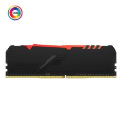     DDR4 32GB 3200 MHz Fury Beast RGB HyperX (Kingston Fury) (KF432C16BBA/32) -  3