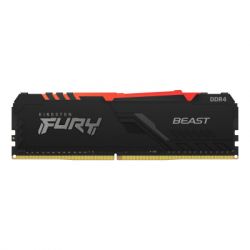     DDR4 8GB 3200 MHz Fury Beast RGB HyperX (Kingston Fury) (KF432C16BBA/8) -  3