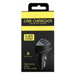 Зарядний пристрій XoKo CC-300 3 USB 4.2A Black (CC-300-BK) - Картинка 3