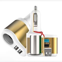 �������� ������� XoKo CC-303 2 USB 2.1A Gold / White (CC-303-GDWH) - �������� 2