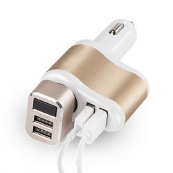�������� ������� XoKo CC-303 2 USB 2.1A Gold / White (CC-303-GDWH) - �������� 4
