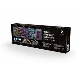Клавиатура Vinga KBGM-100 LED Blue Switch USB Black (KBGM-100 Black) - Картинка 5