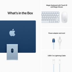 ' Apple A2439 24" iMac Retina 4.5K / Apple M1 / Blue (MJV93UA/A) -  5