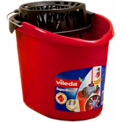 Ведро для швабр Vileda Super Mocio с отжимом красное 10 л (4003790105111)
