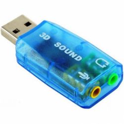   USB 2.0, 5.1, Dynamode 3D Sound, Blue, 90 , Xear 3D, Blister (USB-SOUNDCARD2.0) -  2