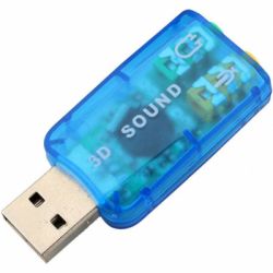   USB 2.0, 5.1, Dynamode 3D Sound, Blue, 90 , Xear 3D, Blister (USB-SOUNDCARD2.0) -  3