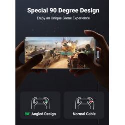 Дата кабель USB 2.0 AM to Type-C 1.0m US176 Both Angled 3A (Black) Ugreen (20856) - Картинка 9