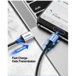 Кабель Ugreen US288 USB - USB-C, 1.5м, Black (60127) - Картинка 7