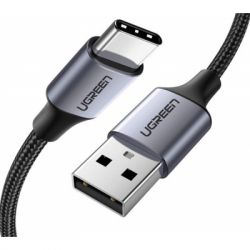   USB 2.0 AM to Type-C 1.5m US288 Aluminum Braid (Black) Ugreen (60127) -  1