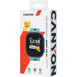   Canyon KW-34 "Sandy", Blue/Grey, GSM (nanoSIM), 1.44 (128x128) IPS Touch, GPS/LBS,  , 400 mAh,  Android / iOS, 45  (CNE-KW34BL) -  6