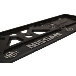 Рамка номерного знака CarLife пластик з об'ємними літерами NISSAN (2штт) (24-013) - Картинка 2