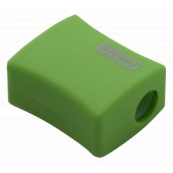 Точилка Buromax ALFA, RUBBER TOUCH с контейнером 2 отверстия (BM.4778-1) - Картинка 4