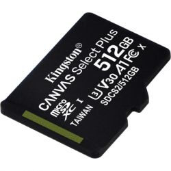  '  ' microSDXC, 512Gb, Kingston Canvas Select Plus, Class 10 UHS-I U3 V30 A1,  ,  100 / 85 MB/s (SDCS2/512GBSP) -  2