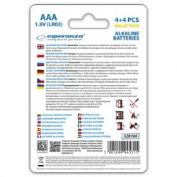 Батарейка ESPERANZA EZB104 (AAA x 8) - Картинка 4