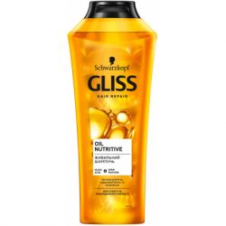 Шампунь Gliss Oil Nutritive для сухих и поврежденных волос 400 мл (9000100549837)