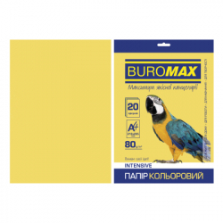 ���� Buromax �4, 80g, INTENSIVE yellow, 20sh (BM.2721320-08)