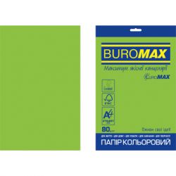 ���� Buromax �4, 80g, INTENSIVE green, 20sh, EUROMAX (BM.2721320E-04)