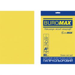 ���� Buromax �4, 80g, INTENSIVE yellow, 20sh, EUROMAX (BM.2721320E-08)