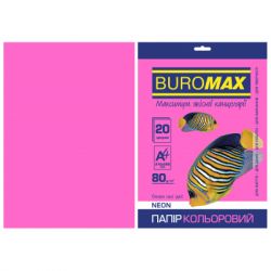  Buromax 4, 80g, NEON crimson, 20sh (BM.2721520-29)