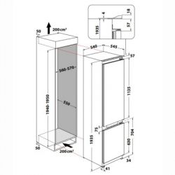 Indesit Вбудований холодильник з морозильною камерою INC20T321EU INC20T321EU - Картинка 3