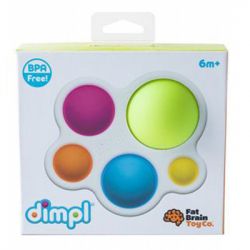 Брязкальце Fat Brain Toys прорізувач і тактильна іграшка Натисни кулю dimpl (F192ML) - Картинка 2