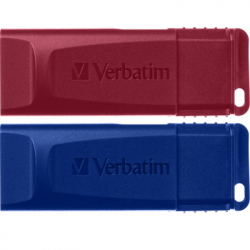USB ���� ����������� Verbatim 2x32GB Store'n'Go Slider Red/Blue USB 2.0 (49327)