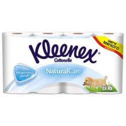 Туалетная бумага Kleenex Cottonelle Natural 3 слоя 8 рулонов (5029053545745)