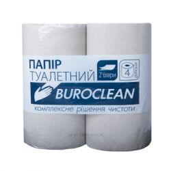 Туалетная бумага Buroclean серая 4 рулона (4823078928672)