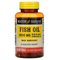 ������ ������� Mason Natural ����� ��� � �����-3, Omega-3 Fish Oil, 60 ������� ������ (MAV-12235)