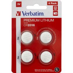  Verbatim CR 2016 Lithium 3V * 4 (49531)