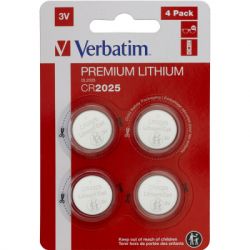  Verbatim CR 2025 Lithium 3V * 4 (49532) -  1