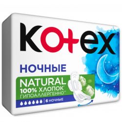  Kotex Natural Night 6 . (5029053575360) -  2