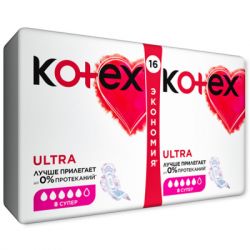 ������������� ��������� Kotex Ultra Super 16 ��. (5029053542652) - �������� 2