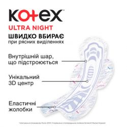 ó㳺����� ��������� Kotex Ultra Night 14 ��. (5029053545226) - �������� 4
