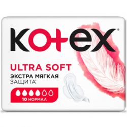 ó㳺����� ��������� Kotex Ultra Soft Normal 10 ��. (5029053542669) - �������� 3