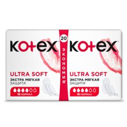ó㳺����� ��������� Kotex Ultra Soft Normal 20 ��. (5029053542676) - �������� 3