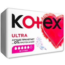 ó㳺í³÷í³ ïðîêëàäêè Kotex Ultra Super 8 øò. (5029053542645) - Êàðòèíêà 2