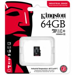  '  ' Kingston 64GB microSDXC class 10 UHS-I V30 A1 (SDCIT2/64GBSP) -  3