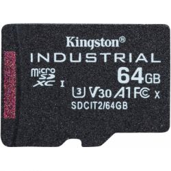  '  ' Kingston 64GB microSDXC class 10 UHS-I V30 A1 (SDCIT2/64GBSP) -  1