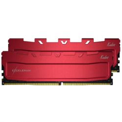     DDR4 16GB (2x8GB) 3200 MHz Red Kudos eXceleram (EKBLACK4163222AD) -  1
