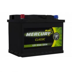 Аккумулятор автомобильный MERCURY battery CLASSIC Plus 60Ah (P47278)