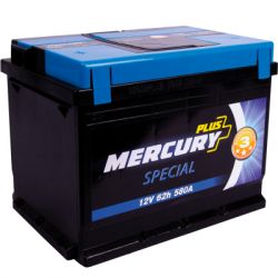 Аккумулятор автомобильный MERCURY battery SPECIAL Plus 62Ah (P47289)