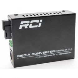  RCI 1G, 20km, SC, RJ45, Tx 1310nm standard size metal case (RCI502W-GE-20-A) -  2