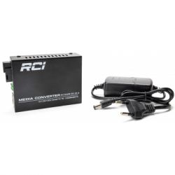  RCI 1G, 20km, SC, RJ45, Tx 1310nm standart size metal case (RCI502W-GE-20-A) -  3