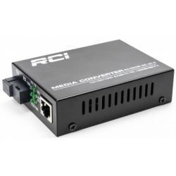 Медіаконвертер RCI 1G, 20km, SC, RJ45, Tx 1310nm standard size metal case (RCI502W-GE-20-A)
