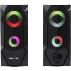 Акустична система Maxxter CSP-U002RGB пластиковий корпус, 6 Вт, USB живлення, RGB підсвічування, чорний колір - Картинка 2