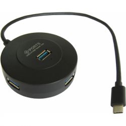  Maiwo USB 3.1 Type-C - 4 port USB 3.0 Type-, cable 30 cm (KH304) -  1